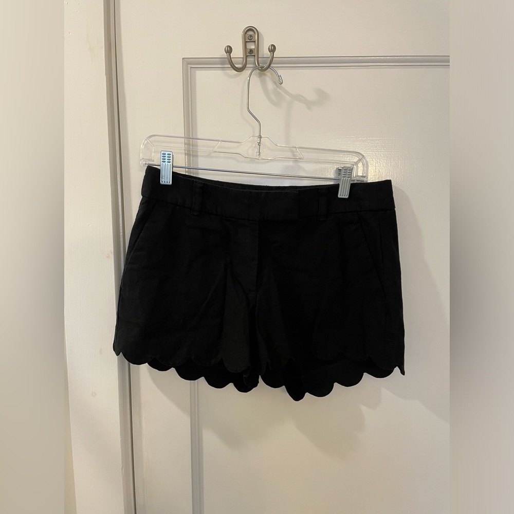 J. Crew Scallop Hem Linen Shorts